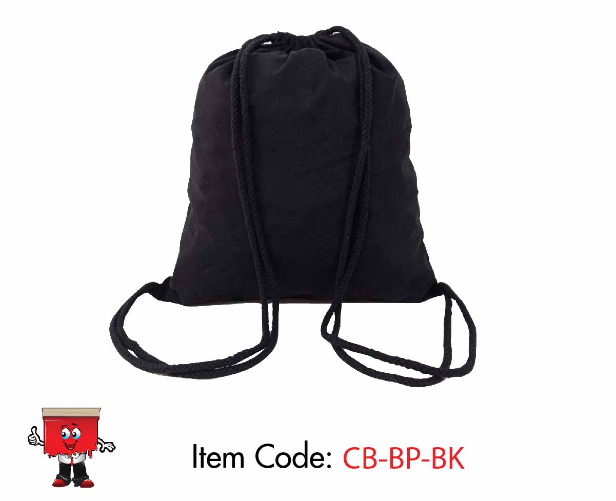 Canvas Backpack - Black color