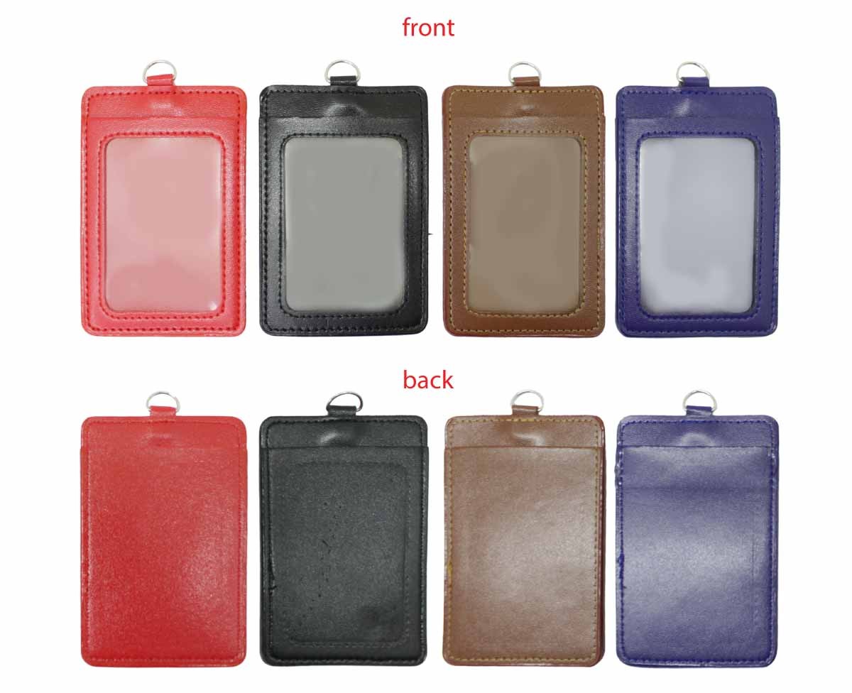 PU Leather ID Card Holder Vertical