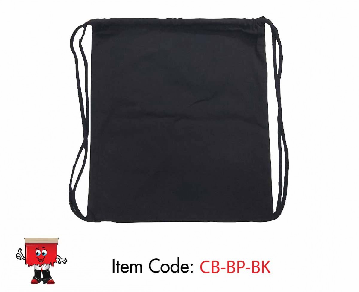 Canvas Backpack Black color