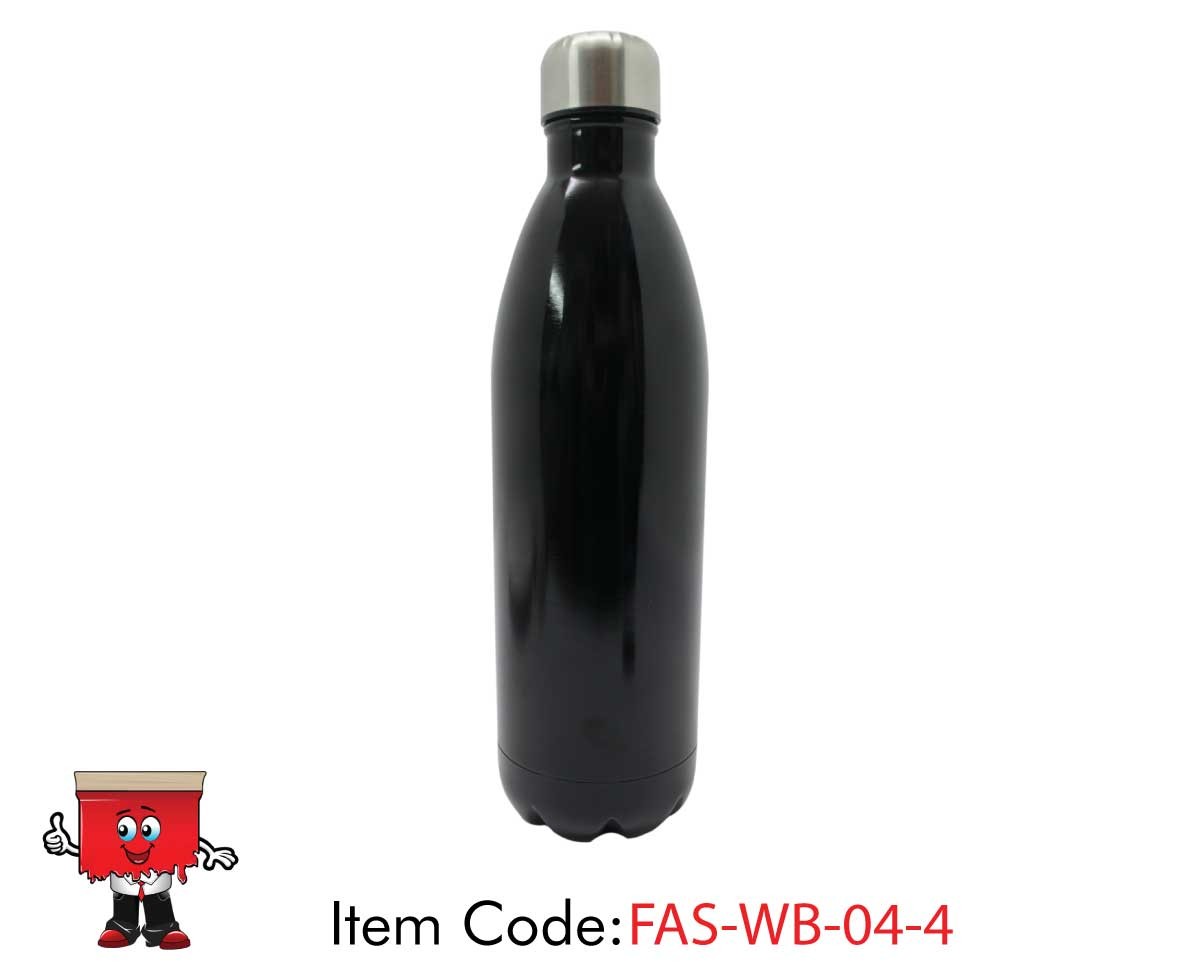 Double Wall Stainless Steel Bottle 1 Litre White