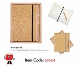 EN-04 A5 size Cork Notebook with cork pen