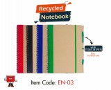 EN-03 Recyled Natural Notebook with Touch stylus pen