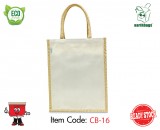 Canvas Bag with Jute Spine Vertical