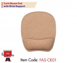 Cork Mouse Pad with Wrist Support