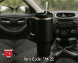 1.2L Double Walled Tumbler  with a Reusable Straw