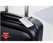 aluminium metal luggage tag holder
