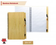 Eco-friendly Bamboo Notebook with Pen