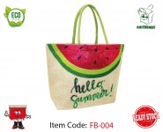 Fashion Beach Bag Hello Summer Watermelon Design