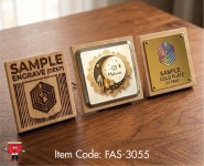 Small Wooden Trophy with Metal Stand FAS-3055