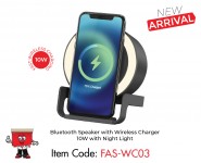 Bluetooth Speaker with Wireless Charger