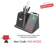 Multifunction Pen Holder with Wireless Charging