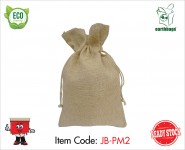 Jute bag with string pouch Big