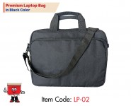 Premium Laptop Bag in Black Color, 30x42x7 cms