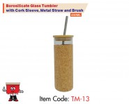 Cork Sleeve, Glass, Borosilicate Glass, Tumbler