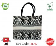 Premium Finish Printed Canvas Cotton Bag with Lamination PB-06