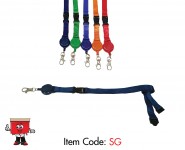 15 mm Polyester Lanyards with a Colour Matching Badge Reel, Black Buckle, Safety Breakaway