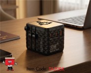 All in 1 Universal Travel Adapter, 20W, Black Color