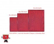 Vertical Wooden Plaque in Wooden Box