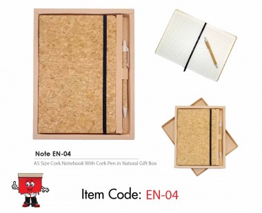 recycled eco friendly notepad notebook cork items corkitem