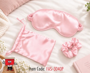 Padded Eye Mask Gift Set pink