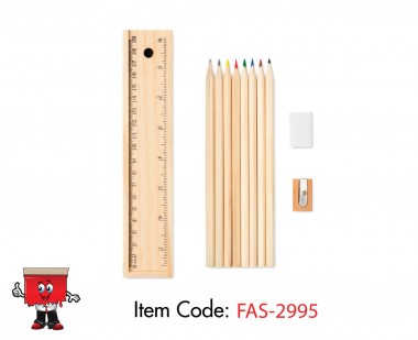slider wooden pencil color coloring set eco friendly