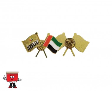 twin flag uae pin