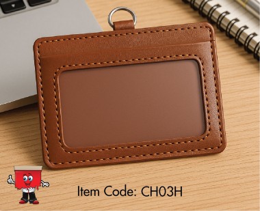 PU Leather ID Card Holder - Horizontal ID Card Holder