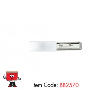 25 x 70 mm Metal Pinback Components