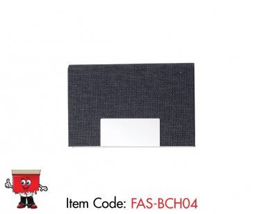 Eco Friendly RPET Fabric Metal Business Card Holder