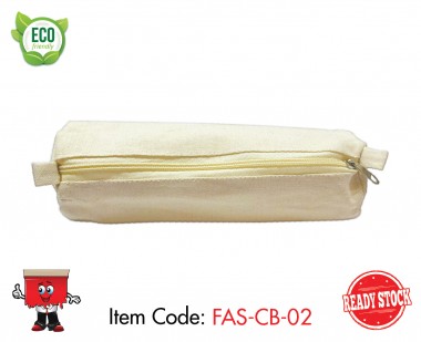 pencil case with cotton zipper pouch