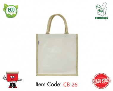 2 Tone Laminated Canvas with Padded Handles & Velcro Closure