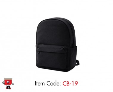 Cotton Backpack in Black Color