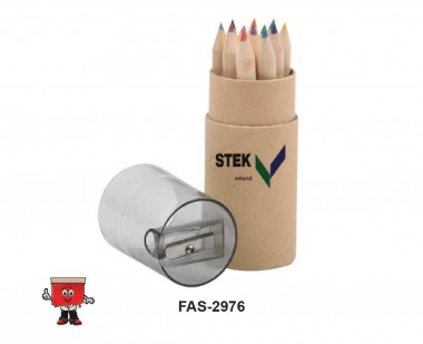 FAS-2976 12 Colors Pencil set with Sharpener