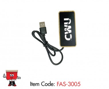 Light Up Logo Bamboo USB Hub
