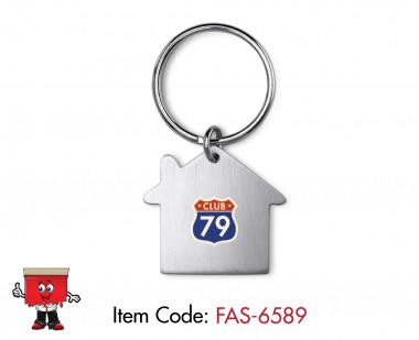 house shape keyring