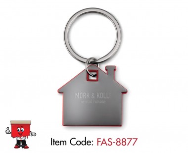 house shape keyring