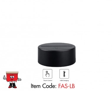 3D Acrylic Base with 7 LED Changin Colors with USB Cable