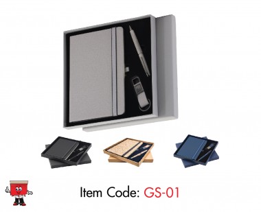 Premium Gift set with Notebook, pen keychain