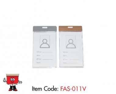 Premium Clear ID Card Holder with Aluminium