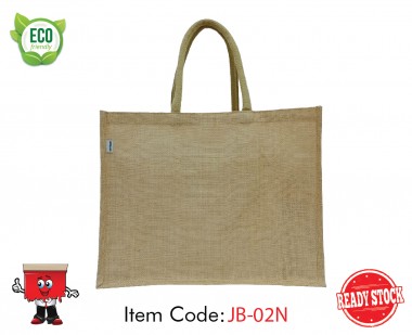 Jute Bag, Natural - Wide