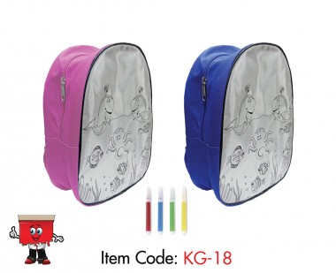 DIY Coloring Backpacks with 4 Sketch Pens