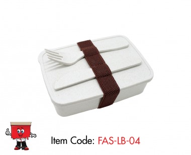 Wheat Straw Lunch Box with cutlery
