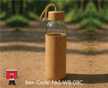 glass bottle cork sleeve bamboo lid glass bottles.wb08