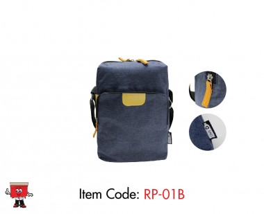 RPET Cross body Sling Bag, Blue Color