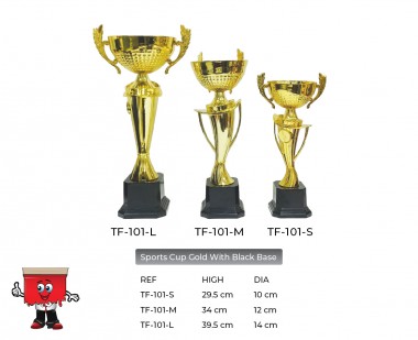 Sports Cup Gold with Black Base