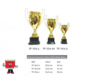 Premium Sports Trophy with Black Base
