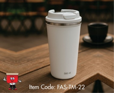 Double Wall Tumbler with Lockable Lid, 500ml