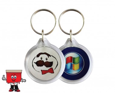 Round Acrylic Keyring