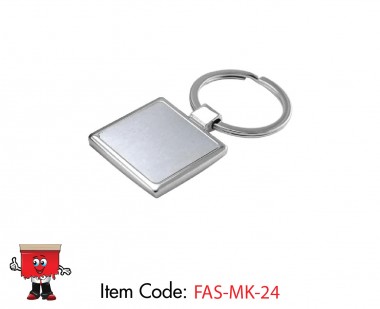 Square Metal Keychains