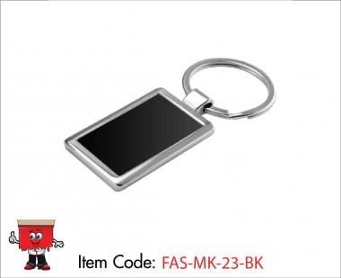 Rectangular Metal Keychains